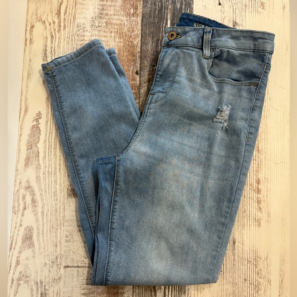 True Craft Light Blue High Rise Skinny Jeans
